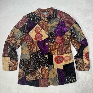 Vintage 90s Embroidered Tapestry Jacket by Indigo Moon